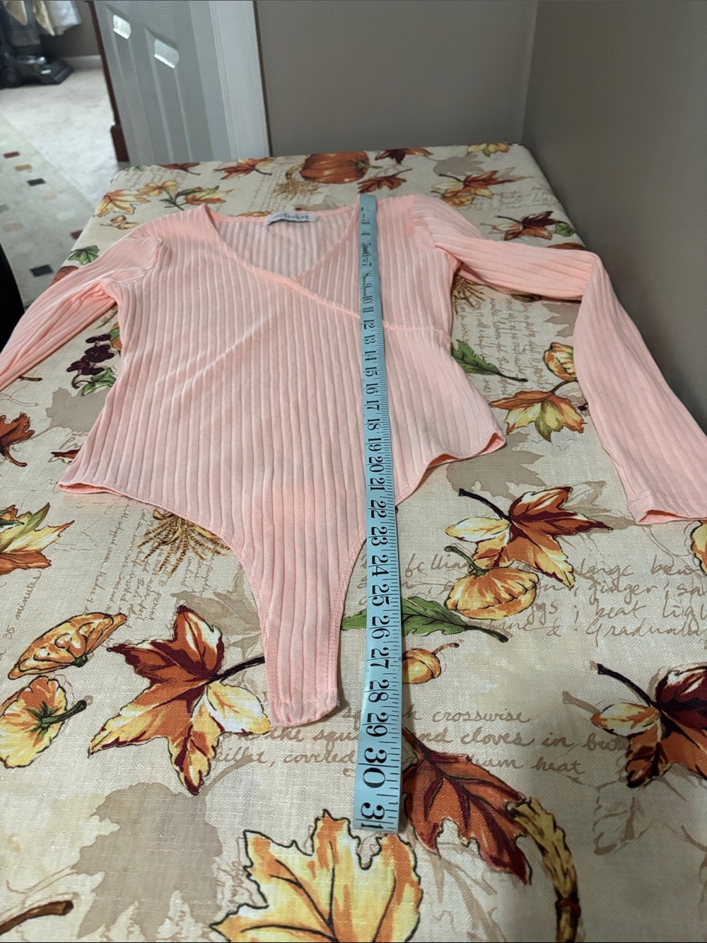 Atmosphere Peach Ribbed Top - Picture 5 of 8